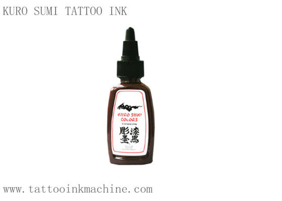 Çin Kalıcı Makyaj Vücut Dövme için Kahverengi Renk Ebedi Dövme Mürekkebi Kuro Sumi 1 OZ Tedarikçi