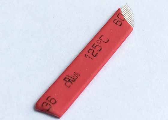 Çin Kırmızı Microblading Kalıcı Makyaj İğneleri / Kaş İğneleri Bıçağı Tedarikçi
