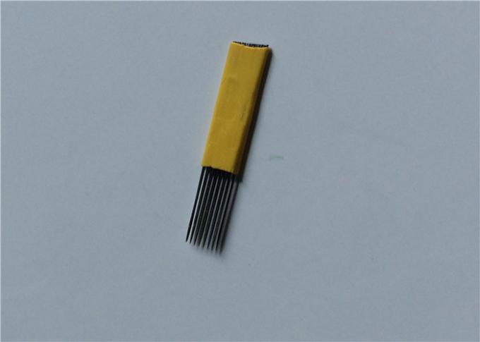 Kalıcı Makyaj Microblading Kaş Dövme İğneleri 15M Tek Kullanımlık Daha Az Titreşim 0
