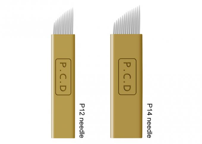 PCD Kaş 12 Pinli Kalıcı Makyaj İğneleri Şekillendirme 0