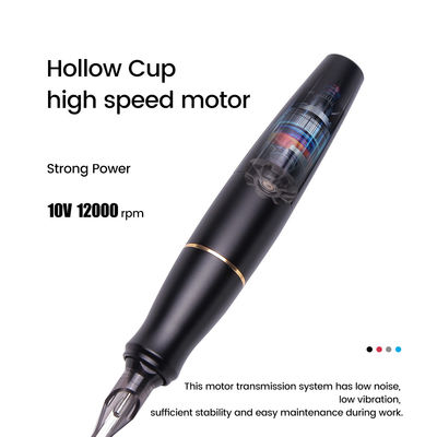 Çin Çekirdeksiz Motor Paslanmaz Çelik Kırmızı Mikroblading Kaşlar Dudaklar Eyeliner Dövme Silahı Tedarikçi