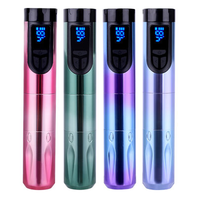 14500mAh Yedek Pil Gücü Kablosuz Dövme Makinesi LCD Ekranlı ve Değiştirilebilir Pil Uçak Alüminyum Tasarımı Tedarikçi