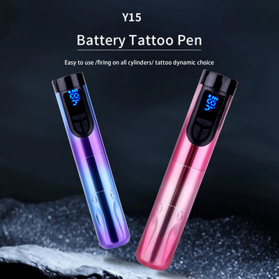 14500mAh Yedek Pil Gücü Kablosuz Dövme Makinesi LCD Ekranlı ve Değiştirilebilir Pil Uçak Alüminyum Tasarımı Tedarikçi