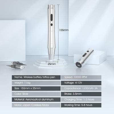 Kablosuz Dermografo Makinesi SPMU Kablosuz Kaş Kalıcı Makyaj Evrensel Kartüs Mikroblading Makinesi Dövme Kalemi Tedarikçi