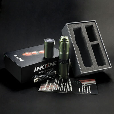 Paslanmaz Çelik 1800mAh NARW Kablosuz Dövme Makinesi 1-OLED Ekran Dokunmatik Ekran Pil Döner Dövme Silahı Dövme Kalemi Güçlü RCA ile Tedarikçi