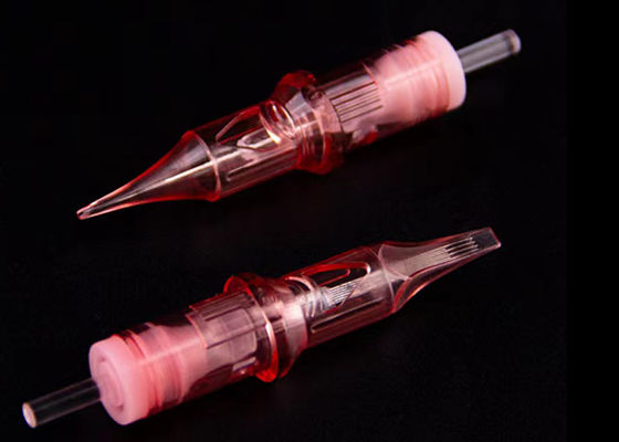Medical Standard Stainless Steel Permanent Makeup Needles in Pink Color Tedarikçi