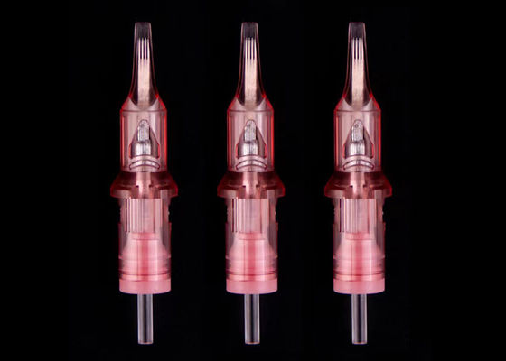 Medical Standard Stainless Steel Permanent Makeup Needles in Pink Color Tedarikçi