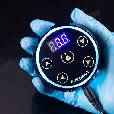 Wholesale New Upgrade Digital LCD Display Touch Screen Mini Aurora 2 Tattoo Power Supply Fit All Tattoo Machine Tedarikçi