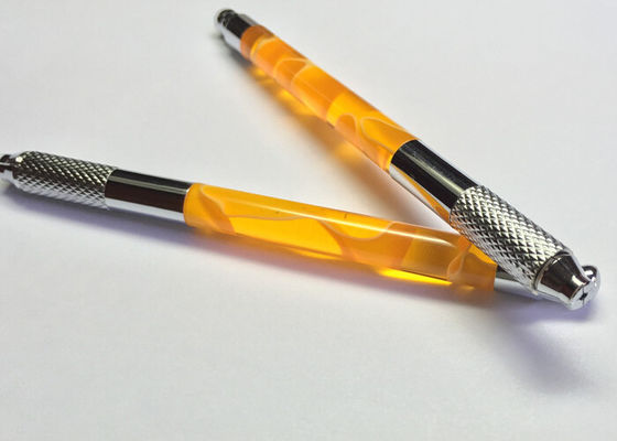 Sarı 110MM Manuel Dövme Kalemi Kalıcı Makyaj El Yapımı Dövme Kitleri Tedarikçi