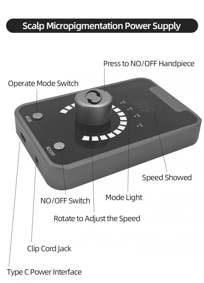 Elektrikli Silah Tipi SMP Kalp Mikropigmentasyon Cihazı Kalıcı Makyaj ve Siyah Mavi İsviçre Motoru Dövme Makinesi 3