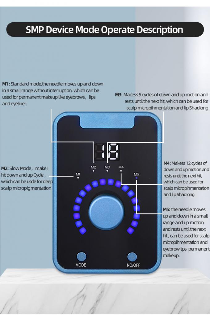 Elektrikli Silah Tipi SMP Kalp Mikropigmentasyon Cihazı Kalıcı Makyaj ve Siyah Mavi İsviçre Motoru Dövme Makinesi 4