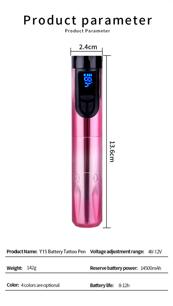 Y15 1200mAh Kablosuz Döner Dövme Makinesi Kalem Dövme Silahları Ürün Kategorisi 12