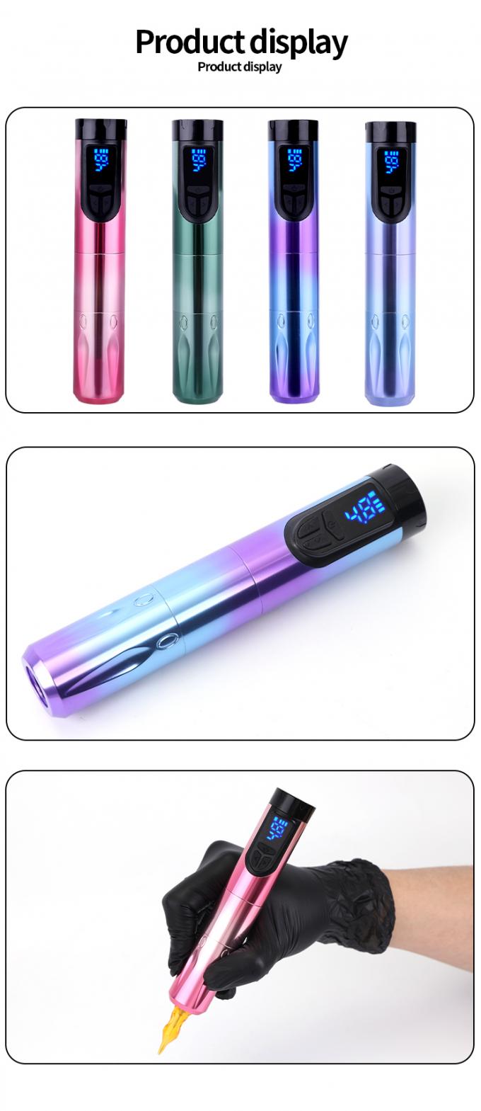 Y15 1200mAh Kablosuz Döner Dövme Makinesi Kalem Dövme Silahları Ürün Kategorisi 14