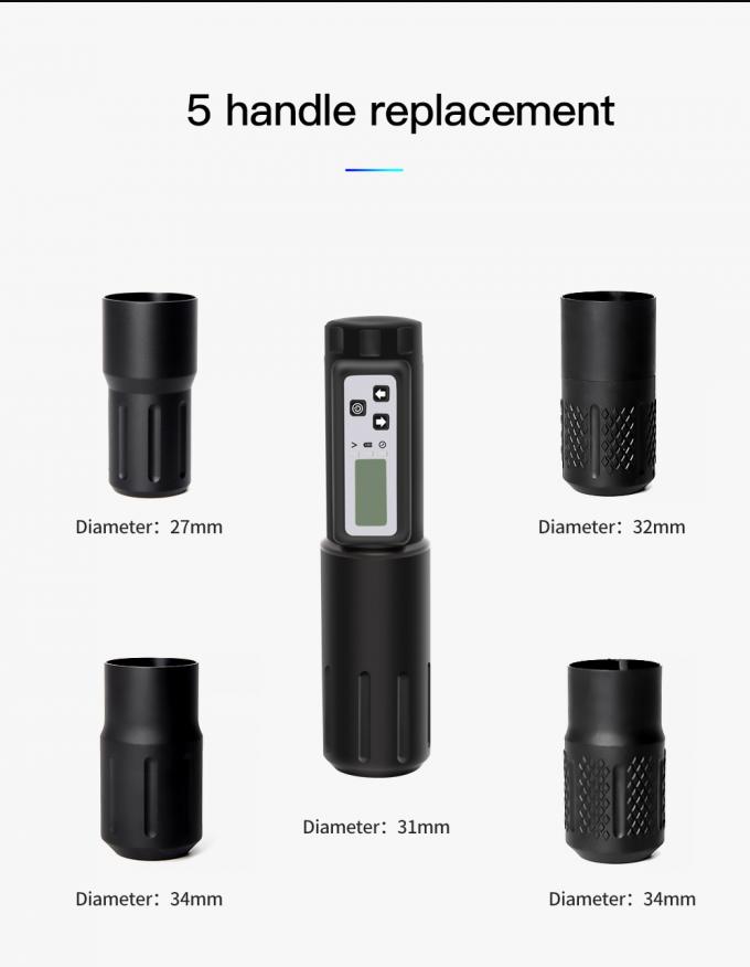 Elektrikli LCD Ekran 2000mAh Pil Dövme Silahı RCA Kablosuz Döner Dövme Makinesi Kalem Kiti Dövme Sanatçısı 12