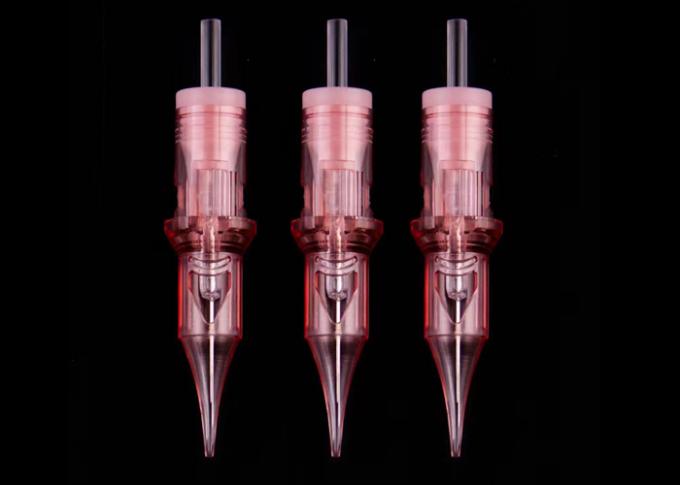 Medical Standard Stainless Steel Permanent Makeup Needles in Pink Color 4