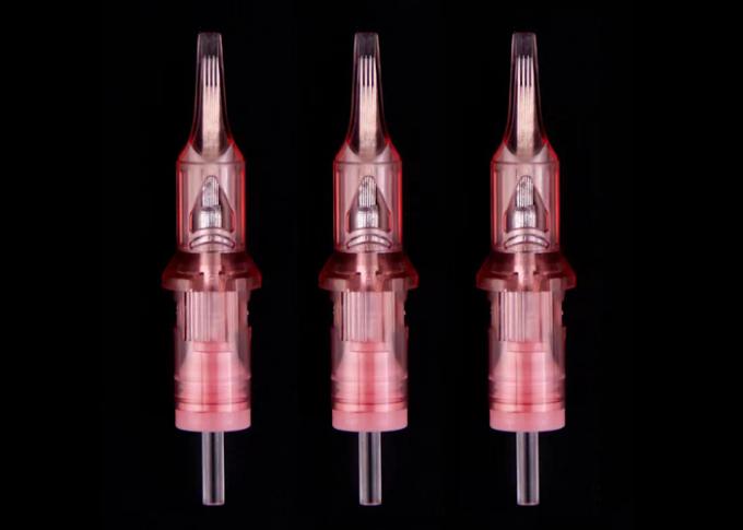 Medical Standard Stainless Steel Permanent Makeup Needles in Pink Color 1